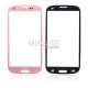 Стекло корпуса для Samsung I9300 Galaxy S3 розовое