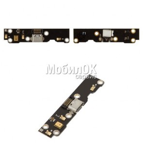 Шлейф для Meizu MX3 коннектора зарядки, с компонентами