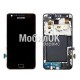 Дисплей для Samsung I9100 Galaxy S2 черный, с тачскрином и рамкой