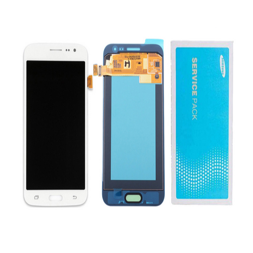 Дисплей для Samsung J200F Galaxy J2 белый, оригинал (GH97-17940A)