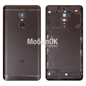 Задняя крышка для Xiaomi Redmi Note 4 черная (MediaTek)