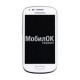 Дисплей для Samsung I8190 Galaxy S3 mini белый, с тачскрином и рамкой