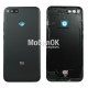 Задняя крышка для Xiaomi Mi A1/Mi 5x черная, со стеклом камеры