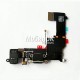 Шлейф для Apple iPhone 5S черный, коннектора зарядки, коннектора наушников, с микрофоном