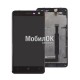 Дисплей для Nokia 625 Lumia черный, с тачскрином и рамкой
