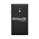 Задняя крышка для Nokia XL Dual Sim черная, с боковыми кнопками