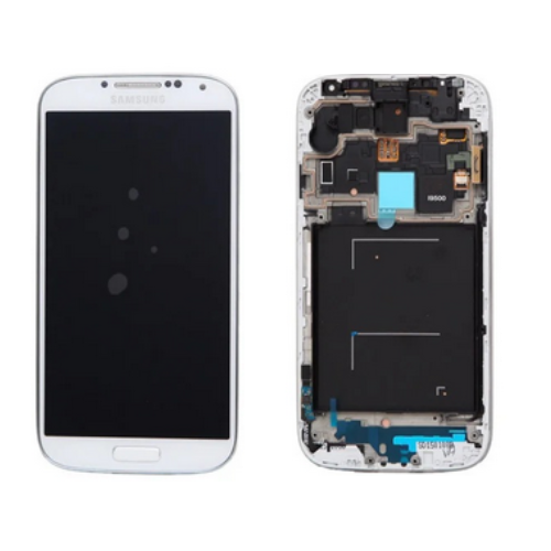 Дисплей для Samsung I9500 Galaxy S4 белый, полная сборка, оригинал (GH97-14630A)