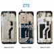 Дисплей для ZTE Blade A5 (2020) черный, с тачскрином и рамкой, разборка (SKI608-B09 V0.1)