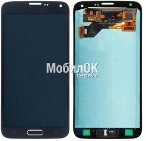 Дисплей для Samsung G900F Galaxy S5 Duos/G900H Galaxy S5 черный, с тачскрином China Original (oled