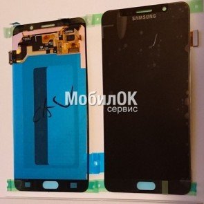 Дисплей для Samsung N920F Galaxy Note 5 черный, оригинал (GH97-17755B)