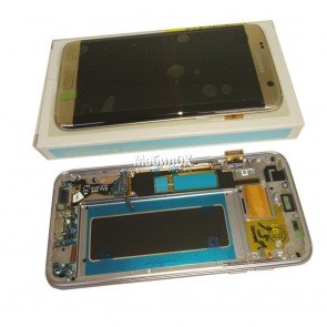Дисплей для Samsung G935 Galaxy S7 EDGE золотой, оригинал (GH97-18533C)