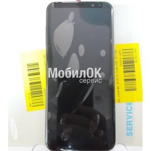 Дисплей для Samsung G955F Galaxy S8 Plus Gold в сборе с рамкой, оригинал (GH97-20470F)