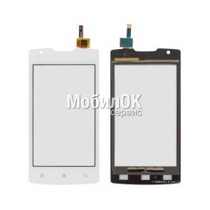 Сенсорный экран для Lenovo A1000 белый