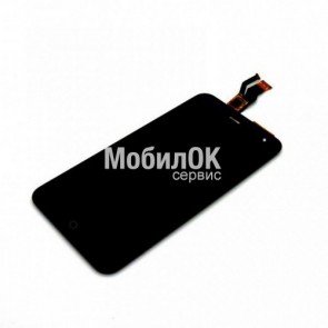 Дисплей для Meizu M1 черный, с тачскрином