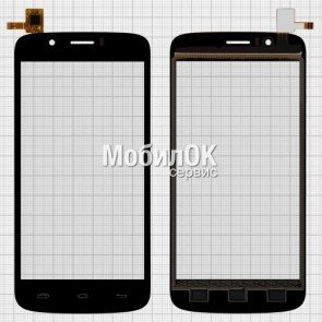 Сенсорный экран для Prestigio MultiPhone 5504 Duo черный (TF0664A-03 B06405011)