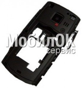 Средняя часть корпуса для Nokia X2-01 черная, оригинал (0258038)