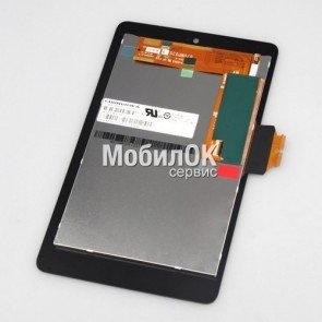 Дисплей для Asus Nexus 7 Google (ME370T) черный, с тачскрином (версия Wi-Fi)