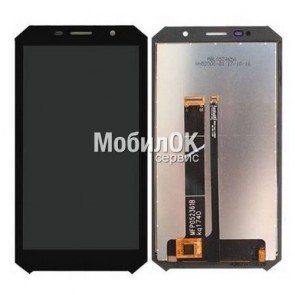 Дисплей для Doogee S60 черный, с тачскрином