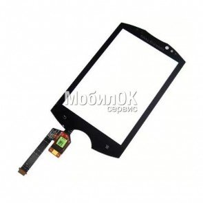 Сенсорный экран для Sony Ericsson WT19 черный (с маленькой микросхемой)