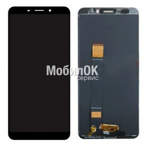 Дисплей для Meizu M6S черный, с тачскрином