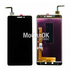 Дисплей для Lenovo Vibe P1m черный, с тачскрином