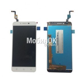 Дисплей для Lenovo Vibe K5 (A6020a40), (LCD 118mm) белый, с тачскрином (желтый шлейф)