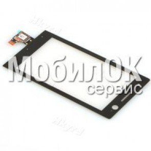 Сенсорный экран для Sony ST25i Xperia U чёрный