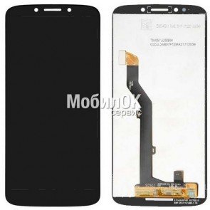 Дисплей для Motorola XT1944 Moto E5/XT1920 Moto E5 Play/XT1922 Moto G6 Play черный, с тачскрином