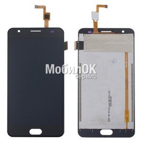 Дисплей для Oukitel K6000 Plus черный, с тачскрином