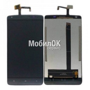 Дисплей для Oukitel K6000 Pro черный, с тачскрином