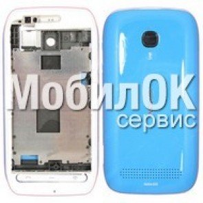Корпус для Nokia 603 голубой ААА