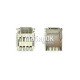 Коннектор SIM-карты для Samsung J320 Galaxy J3/ J500 Galaxy J5/ J700 Galaxy J7 оригинал (3709-00186)