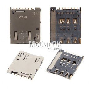 SIM коннектор для Sony E2303/E2306/E2312/E2333/E2353/E2363 Xperia M4 Aqua Dual