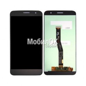 Дисплей для Huawei Nova Plus черный (MLA-L11, MLA-L01), с тачскрином