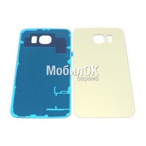 Задняя крышка для Samsung G920F Galaxy S6 золотистая