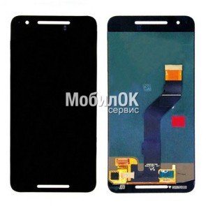 Дисплей для Huawei Nexus 6P черный (NIN-A22, NIN-A2), с тачскрином