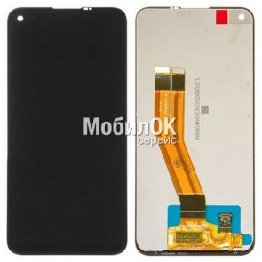 Дисплей для Samsung A115F Galaxy A11/M115F Galaxy M11 черный, с тачскрином