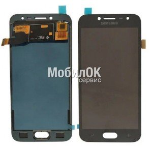 Дисплей для Samsung J250F Galaxy J2 (2018) черный, с тачскрином (In-Cell)