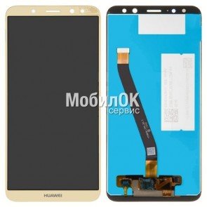 Дисплей для Huawei Mate 10 Lite золотистый (RNE-L01, RNE-L21), с тачскрином