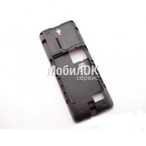 Средняя часть корпуса для Nokia 108 черная, оригинал (02504J0)