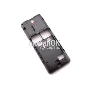 Средняя часть корпуса для Nokia 108 Dual Sim черная, оригинал (02504J1)