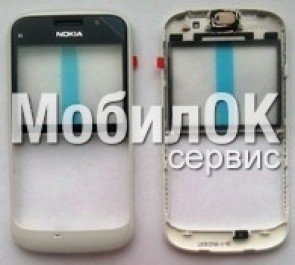 Передняя панель для Nokia E5-00 белая, оригинал (0257085)