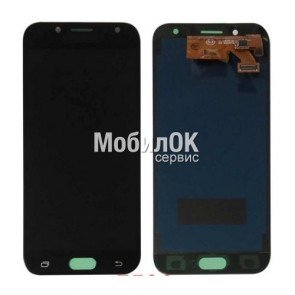 Дисплей для Samsung J530F Galaxy J5 (2017) черный, с тачскрином (In-Cell)