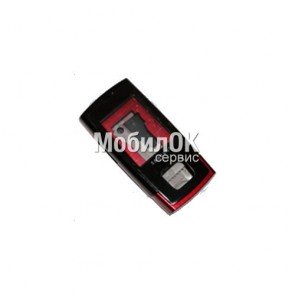 Корпус для Samsung E900 черно-красный