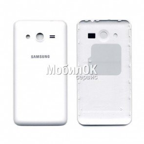 Задняя крышка для Samsung G355 белая, оригинал (GH98-32591A)