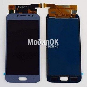 Дисплей для Samsung J250F Galaxy J2 (2018) голубой, с тачскрином (In-Cell)