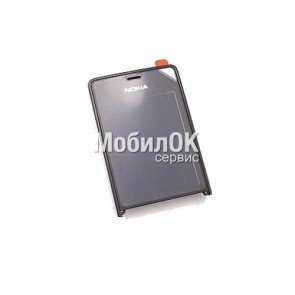 Стекло корпуса для Nokia 515 Dual Sim черное