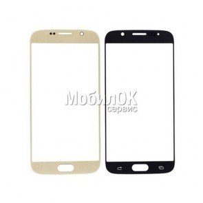 Стекло корпуса для Samsung G920F Galaxy S6 золотистое