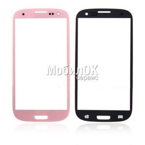 Стекло корпуса для Samsung I9300 Galaxy S3 розовое