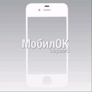 Стекло корпуса для Apple iPhone 4 белое